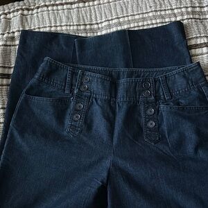 Larry Levine Women's High Rise Dark Blue Jeans